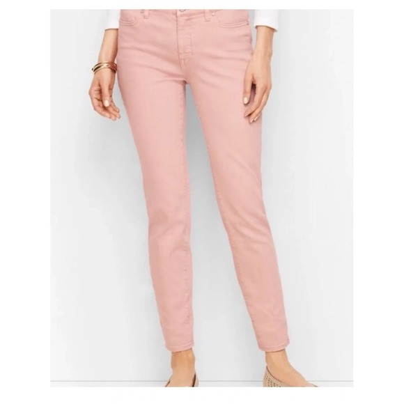 Talbots Denim - Talbots Flawless Slim Ankle Jeans in Dusty Blush Pink sz 4 NWT
